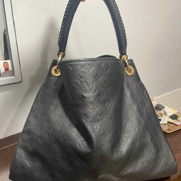 Beautiful Artsy MM Empreinte Hobo Bag in Black - Picture 2 of 10
